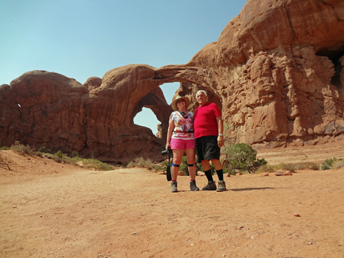 The two RV Gypsies at the Double Arch